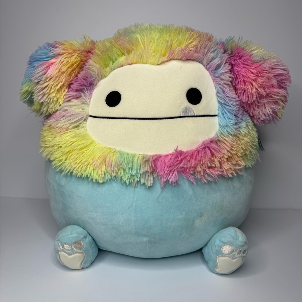 Squishmallows Zozo Bigfoot 15 Inch Plush With Tags Rainbow Hair